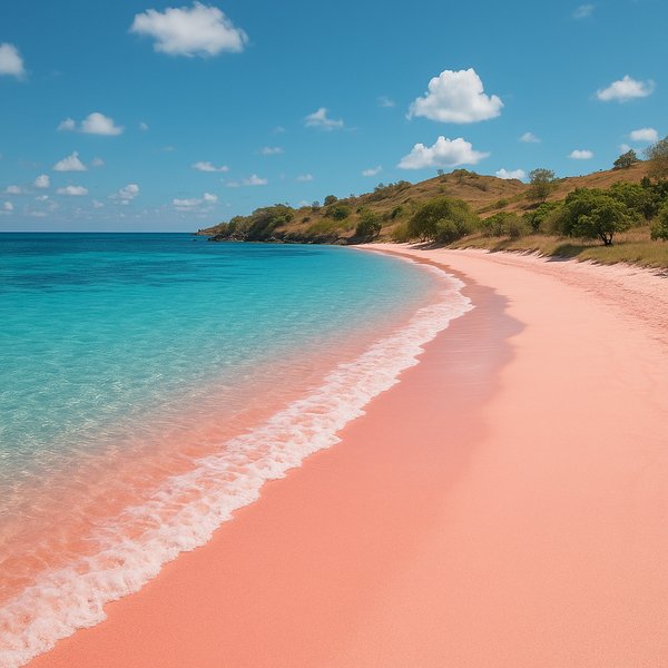 Lombok Pink Beach — Turquoise Shores and Soft Rose Sand