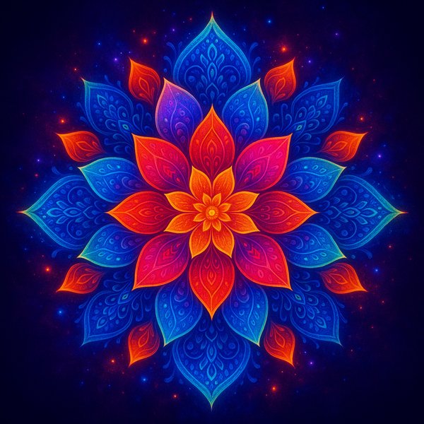 Luminous Flower Mandala
