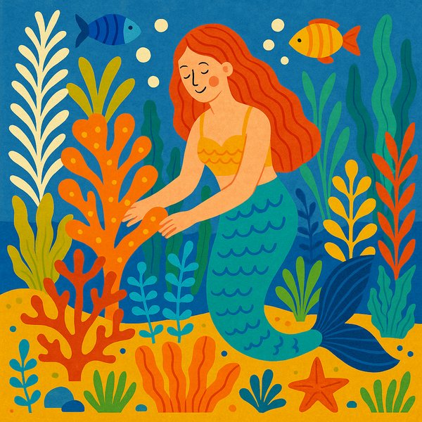 Mermaid's Underwater Garden