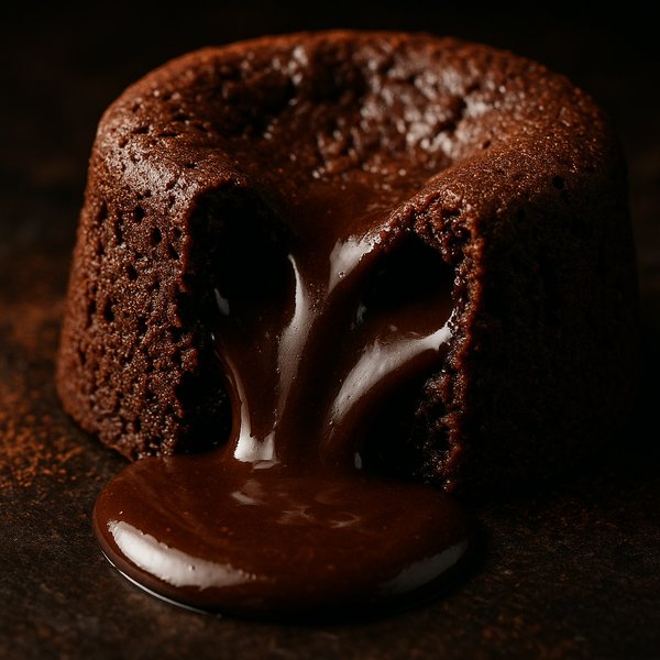 Molten Chocolate Lava Cake Close-Up