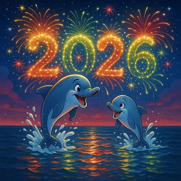 New Year Splash: 2026 Dolphins Celebration