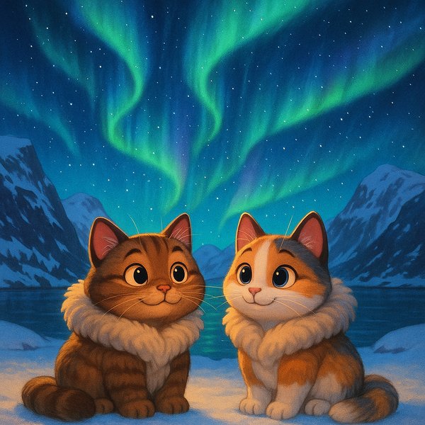 Northern Lights Purr-fection