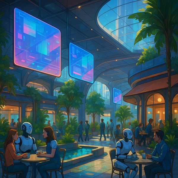 Plaza of Tomorrow: A Harmonious Urban Atrium