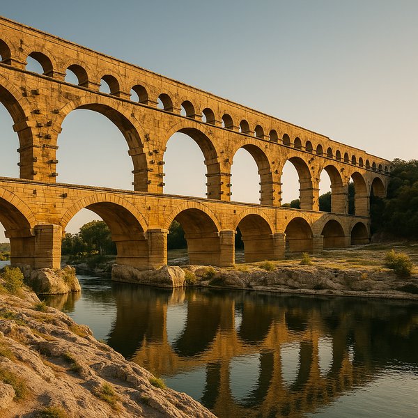 Pont du Gard at Golden Hour