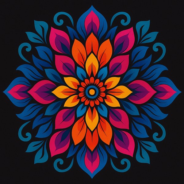 Radiant Floral Mandala