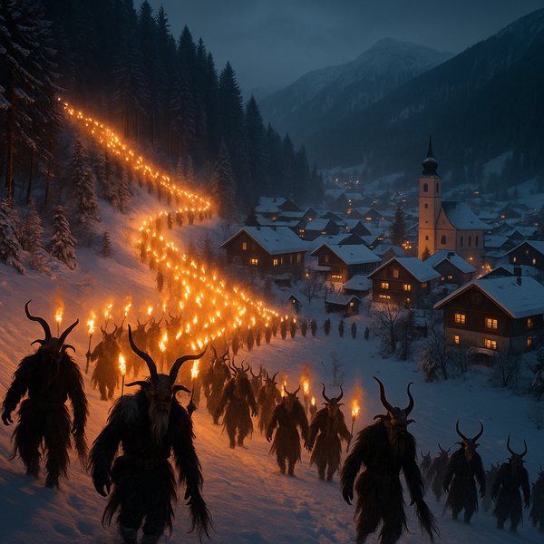 River of Fire: Krampuslauf Through a Snowbound Alpine Village