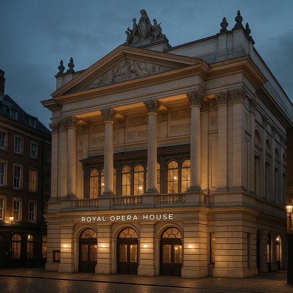 Royal Opera House at Dusk — Covent Garden Facade