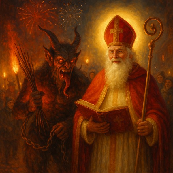 Saint Nicholas and the Krampus: Light and Shadow in Parade