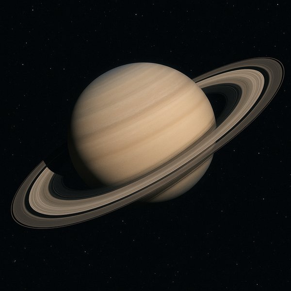 Saturn from Below the Ring Plane — Dramatic True-Scale View