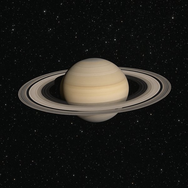 Saturn in Sharp Relief: Rings and Stars