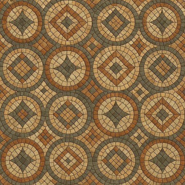 Seamless Ancient Stone Mosaic Pattern