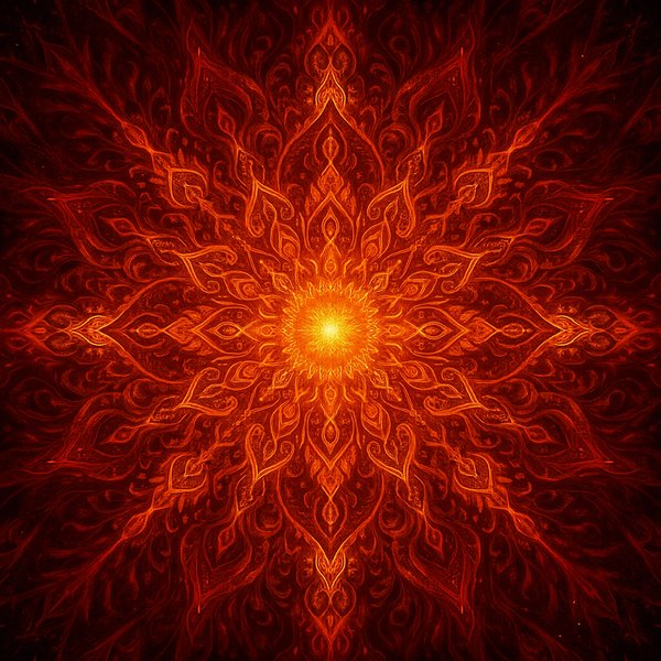 Solar Mandala of Fire