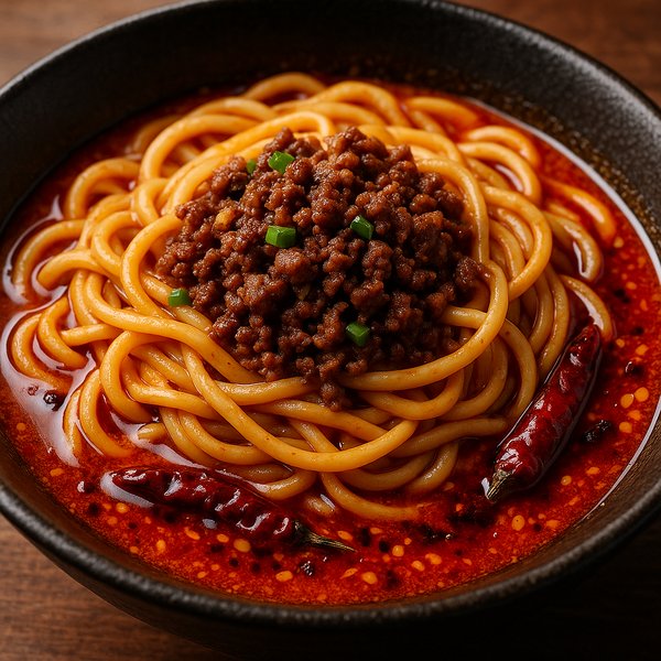 Spicy Dan Dan Noodles with Minced Pork and Chili Oil