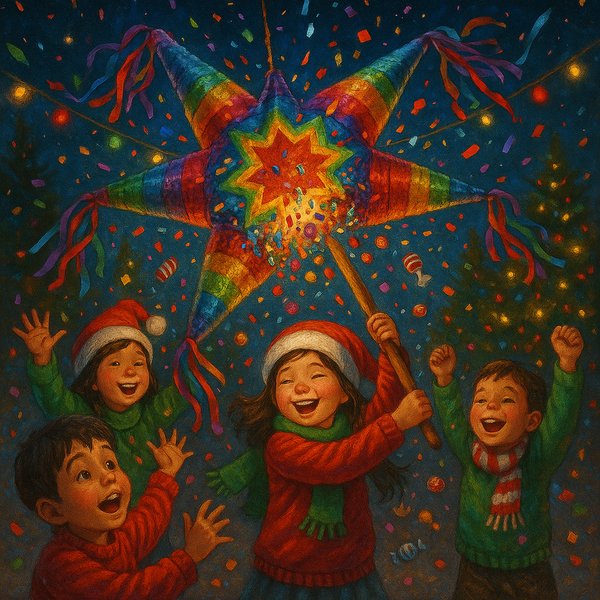 Star Piñata Celebration: Mexican Christmas Night