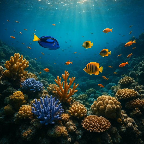 Sunlit Coral Reef Ballet