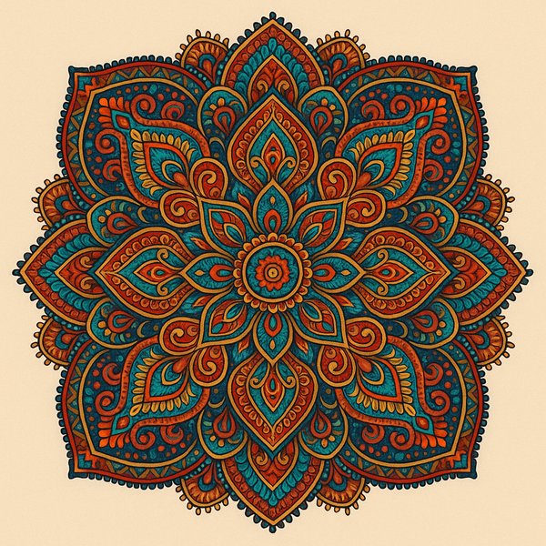 Sunlit Ethnic Mandala