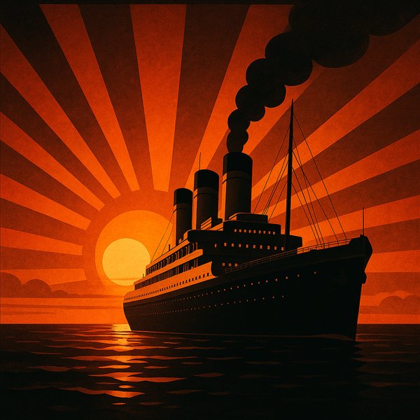 Sunset Liner — Art Deco Voyage