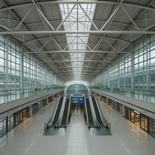 Symmetric Light: Incheon International Airport Terminal Interior