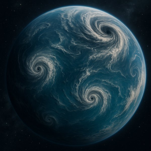 Tempest of an Ocean World