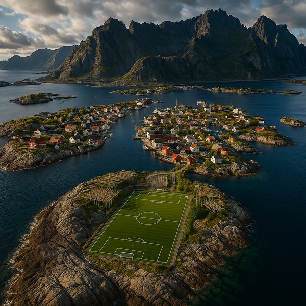 The Pitch on the Edge — Henningsvær Fishing Village, Lofoten