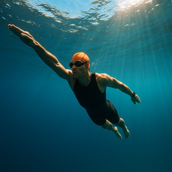 Underwater Triathlon Swim — Sunlit Glide