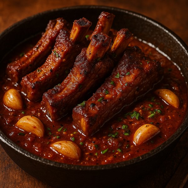 Vereshchaka Pork Ribs in Garlic-Spiced Sauce