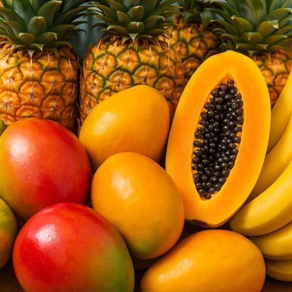 Vibrant Tropical Fruit Assortment