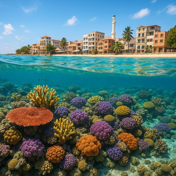 Watamu Shoreline: Coral Gardens Beneath the City Edge