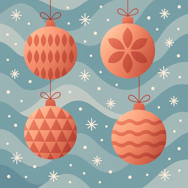 Wavy Winter Ornaments