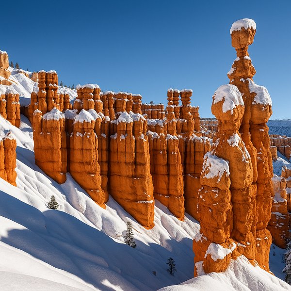 Winter Hoodoos at Bryce Canyon