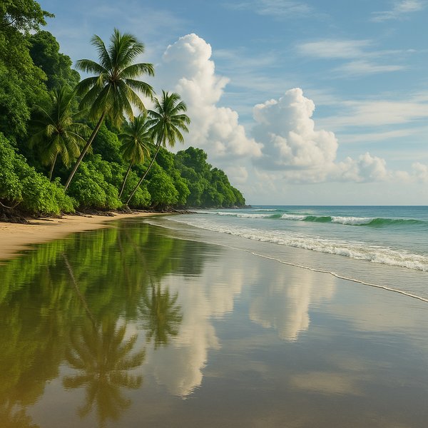 After the Rain — Reflections on a Bali Shore