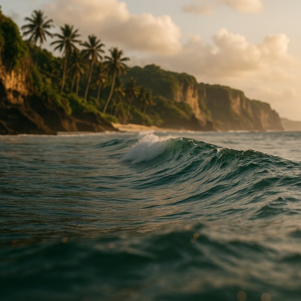 Bali Shoreline at Water Level