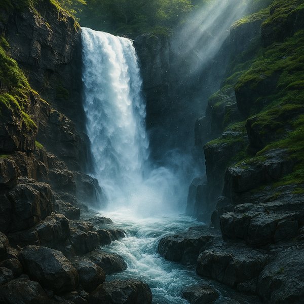 Canyon Cascade — HD Puzzle