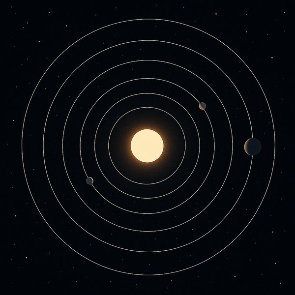 Concentric Orbits — Exoplanet System from Above