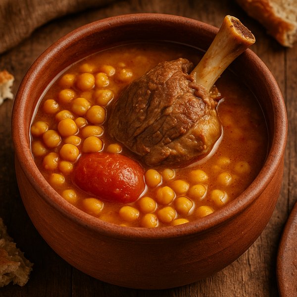 Dizi (Abgoosht) — Traditional Lamb and Chickpea Stew in Clay Pot