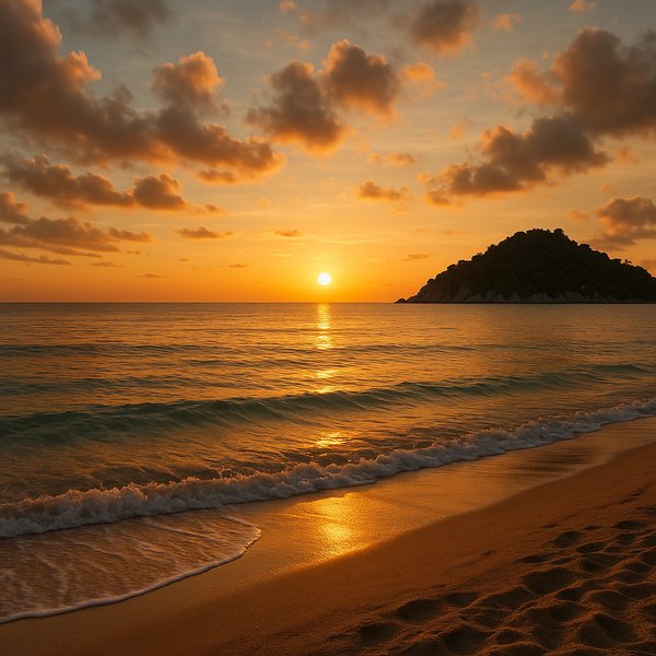 Koh Tao Golden Sunrise