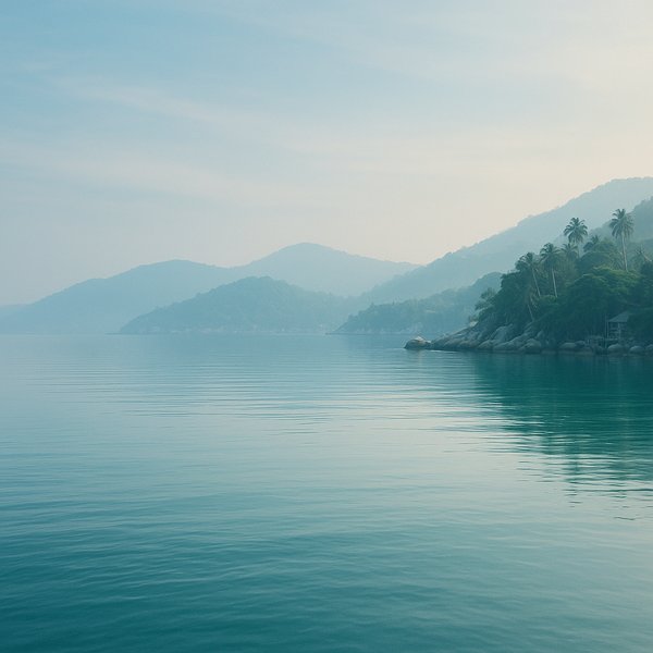 Misty Morning at Koh Tao Bay