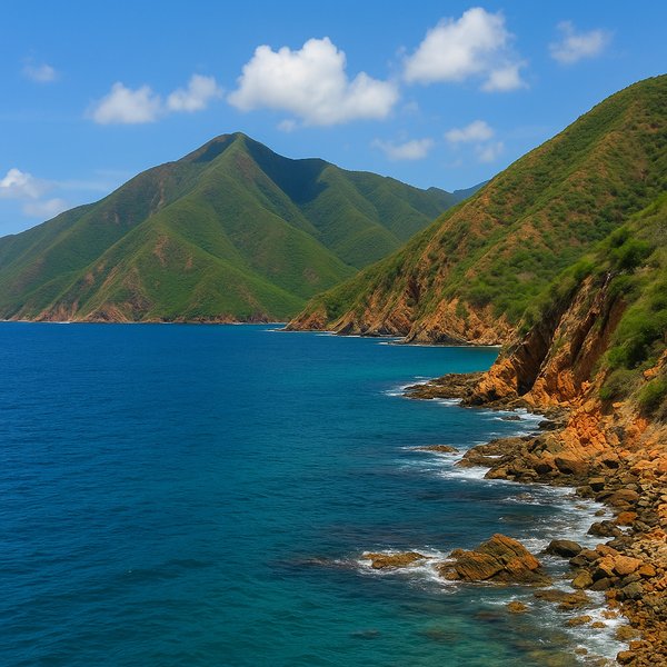 Mochima Coastal Mountains and Turquoise Sea