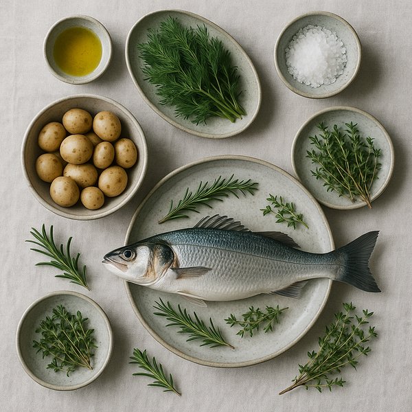 Nordic Sea Bream: Minimalist Arctic Cuisine Composition