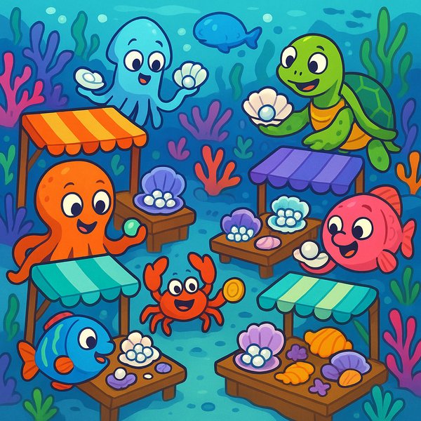 Pearl Market Under the Sea