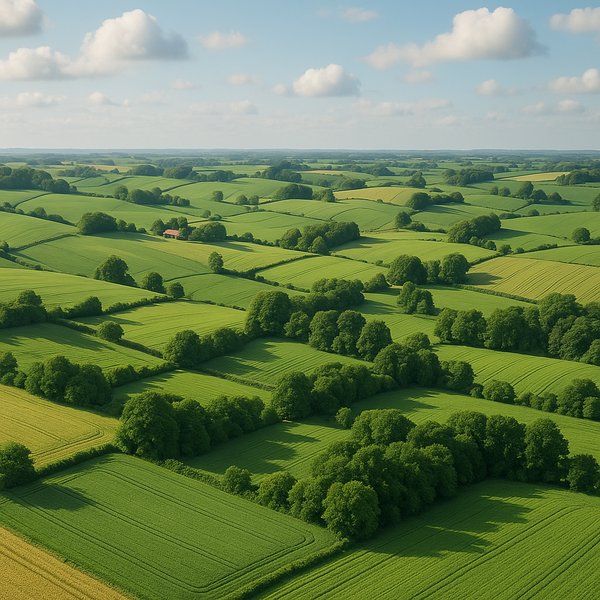 Rolling Green Countryside of Denmark
