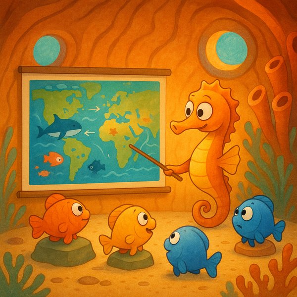 Seahorse Teacher's Ocean Lesson