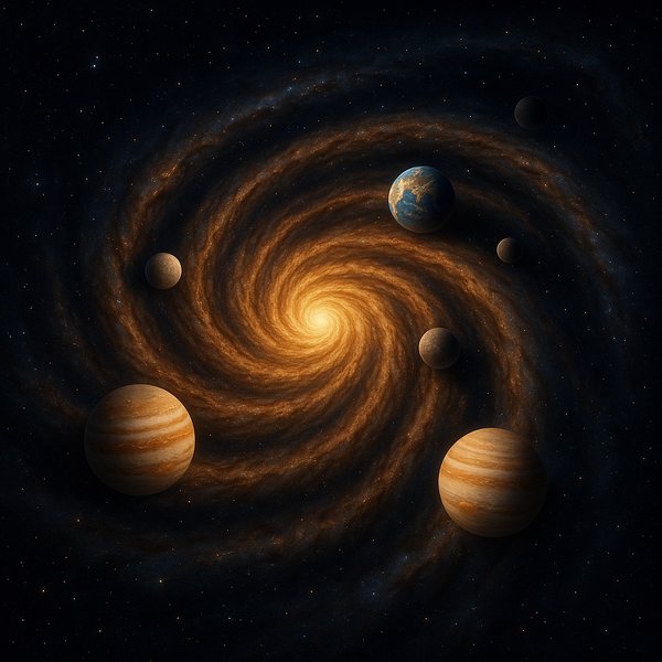 Spiral Forge: A Planetary System Woven Into a Galaxy