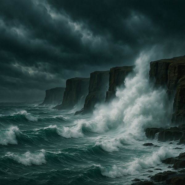 Squall on the Cliffs