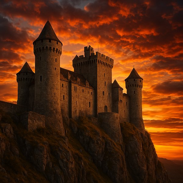 Sunset Bastion: Castle on the Cliff