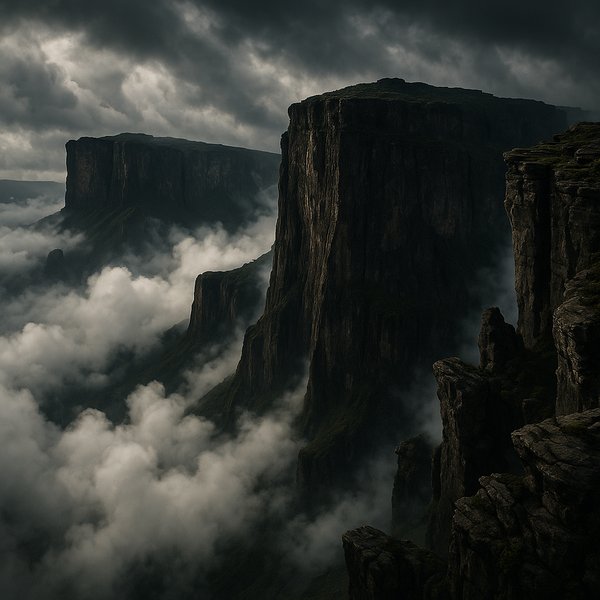 Tepui Titans: Roraima Cliffs Above the Clouds