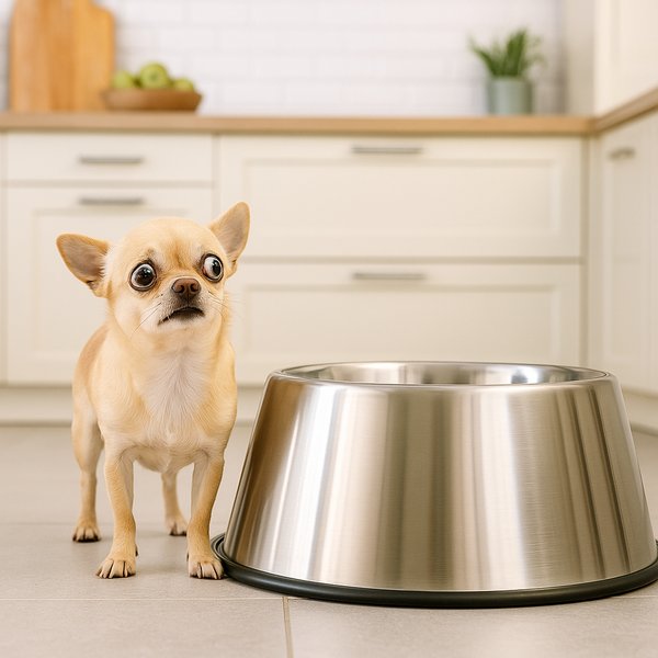 Tiny Chihuahua, Huge Bowl