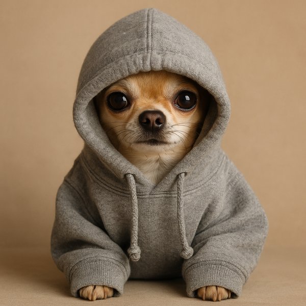 Tiny Hoodie, Big Eyes