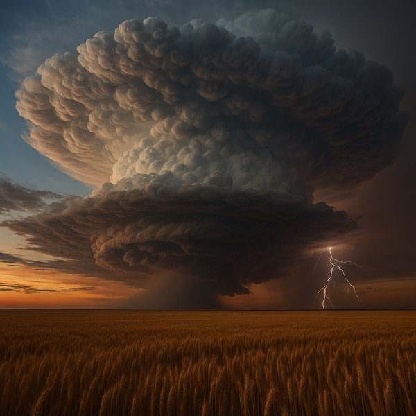Titanic Supercell at Dusk