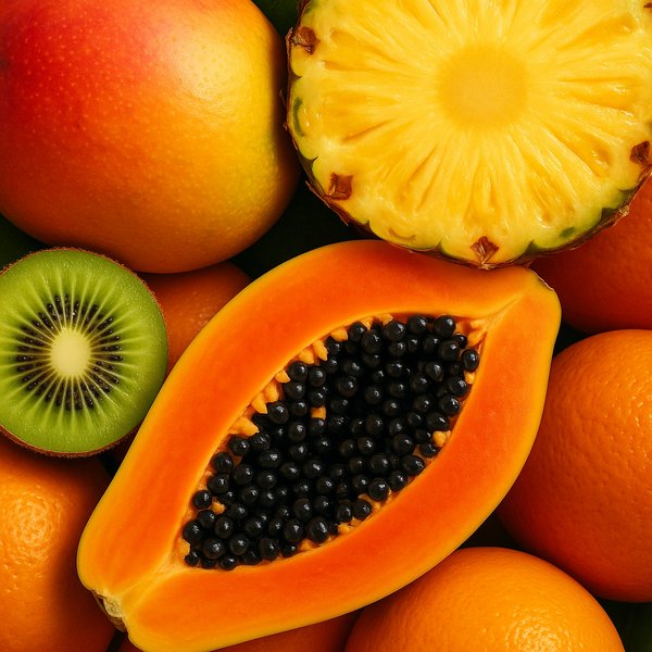 Vivid Tropical Fruit Close-Up